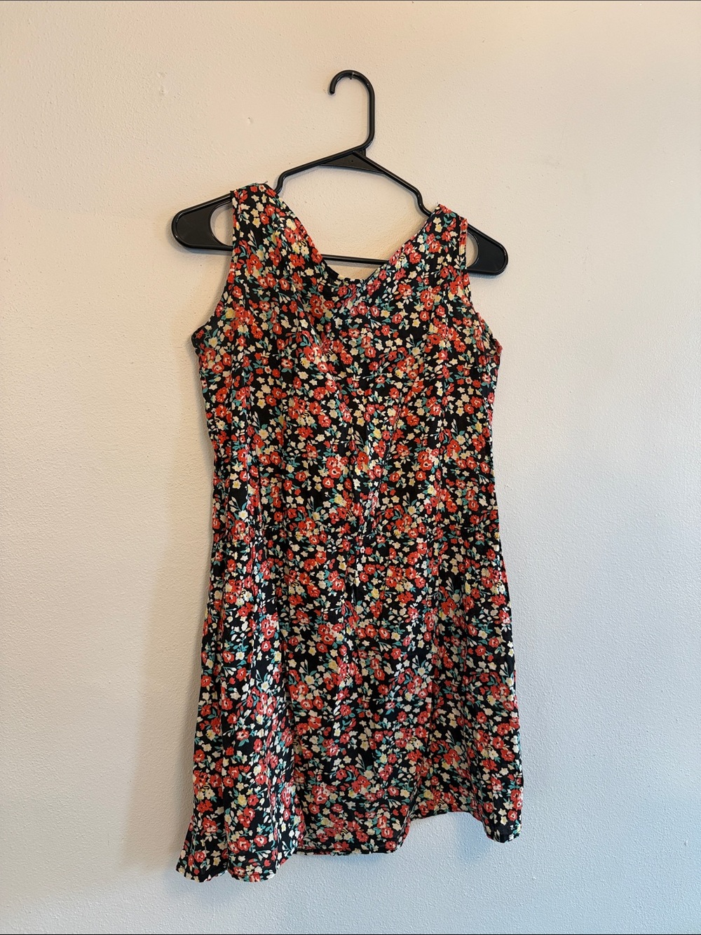 Floral Tank Dress - Floral Print - size S/M